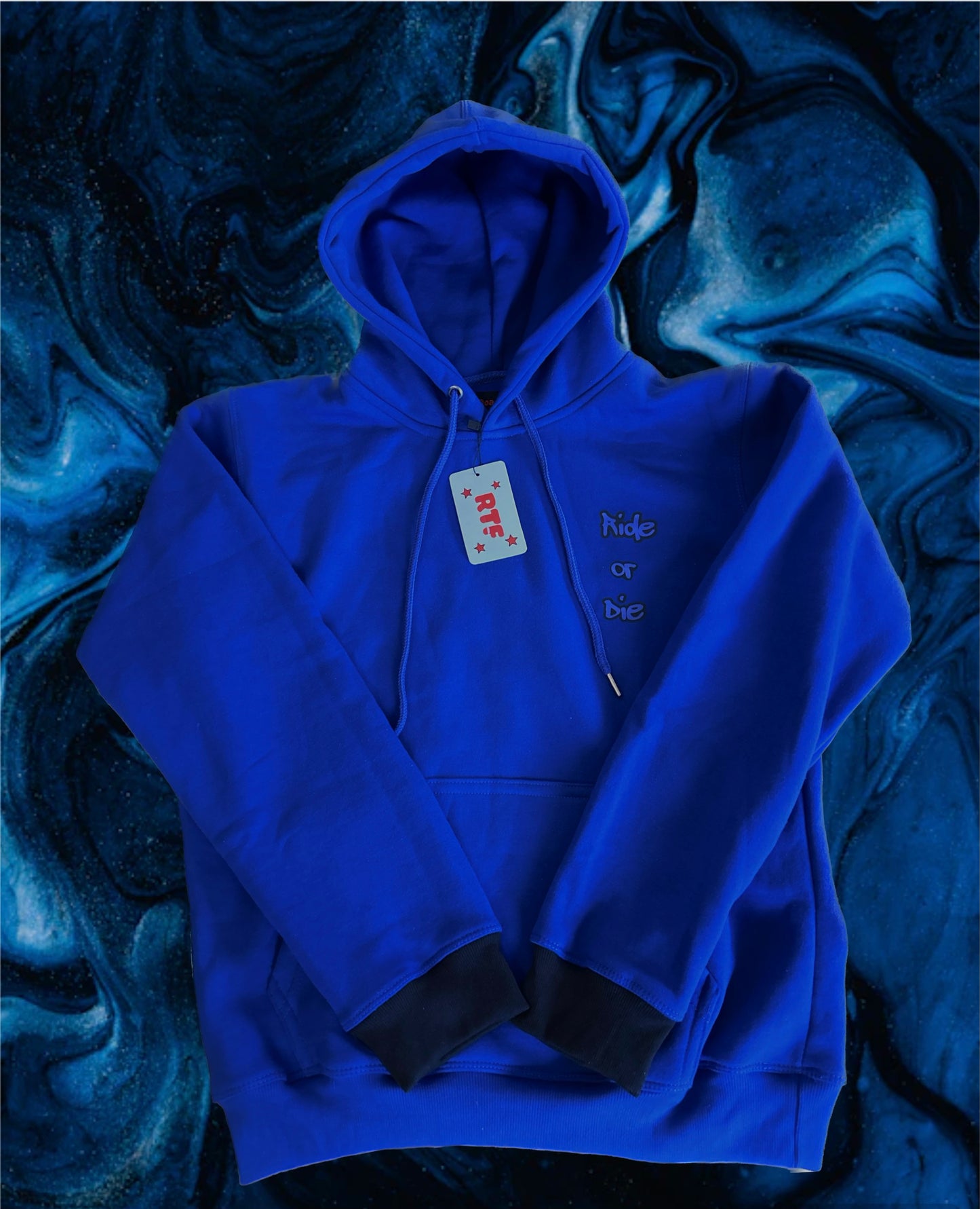 Ride or Die Blue Hoodie