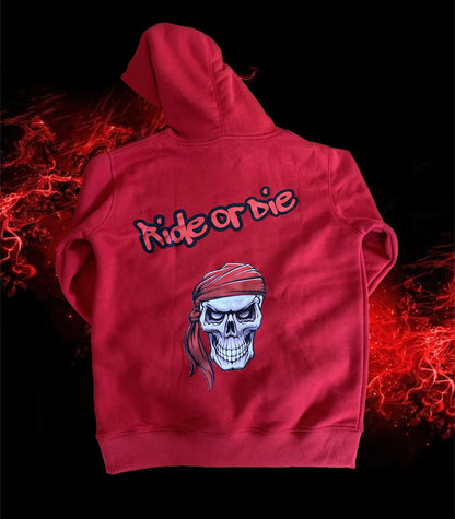 Ride or Die Red Hoodie