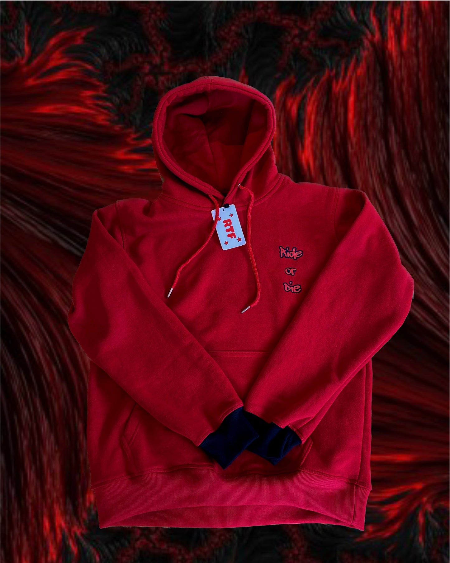 Ride or Die Red Hoodie